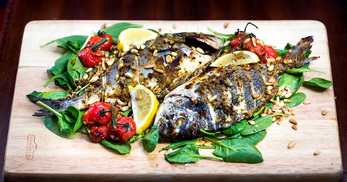 Slow Baked Sea Bream To Palestine