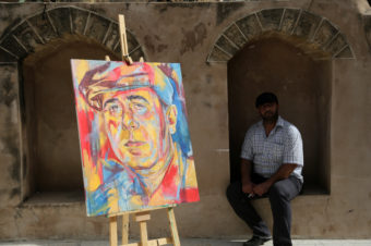 Rana Batrway's Artwork in Gaza - Mohammed Zaanoun