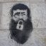 Khader Adnan stencil on a wall by Manara square, Ramallah | Photo by: My Own | Via: Creative Commons | Licensed under: Public Domain