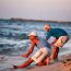 Palestinian fishermen pull in their nets from the Mediterranean off Gaza's coastline | Photo by: Mohammed Zaanoun