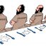 Palestinian hunger strikers victorious after 41 days of starvation | Cartoon by: Carlos Latuff | Twitter: @LatuffCartoons