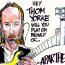 Pressure for Radiohead to cancel their concert in apartheid Israel 19th July increases | Cartoon by: Carlos Latuff | Twitter: @LatuffCartoons