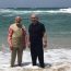 Indian Prime Minister, Narendra Modi poses on the beach with Israeli Prime Minister Benjamin Netanyahu | Image tweeted by @Netanyahu