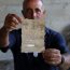 The note, found on Gaza's coastline by 54-year-old Palestinian fisherman Jihad al-Soltan | Photo by: Mohammed Zaanoun