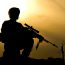 Silhouette of a soldier